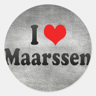 Sticker Rond J'aime Maarssen, Pays-Bas