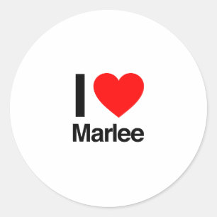 Sticker Rond j'aime marlee
