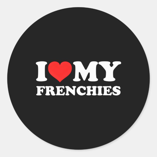 Sticker Rond J'Aime Mes Français (Devant)
