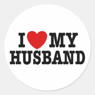 Sticker Rond J'Aime Mon Mari