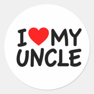 Sticker Rond J'aime mon oncle
