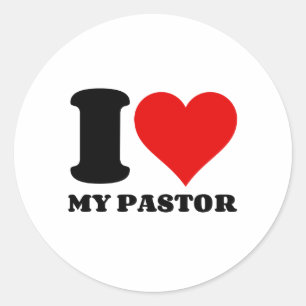 STICKER ROND J'AIME MON PASTOR