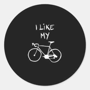 Sticker Rond J'aime mon vélo