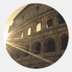 Sticker Rond J'aime Rome - Colisée