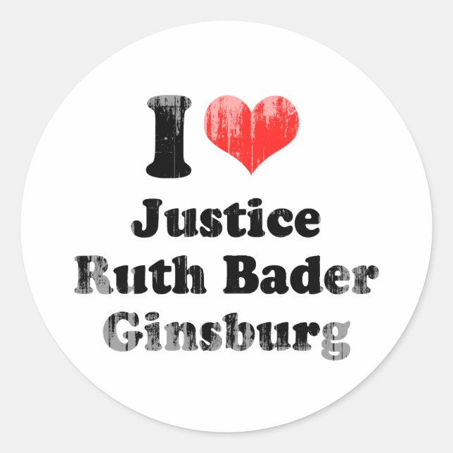 Sticker Rond J'AIME RUTH BADER GINSBURG.png (Devant)