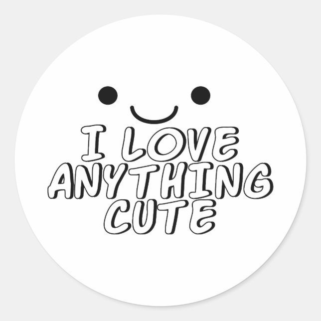 Sticker Rond J'Aime Tout Ce Qui Est Mal (Devant)