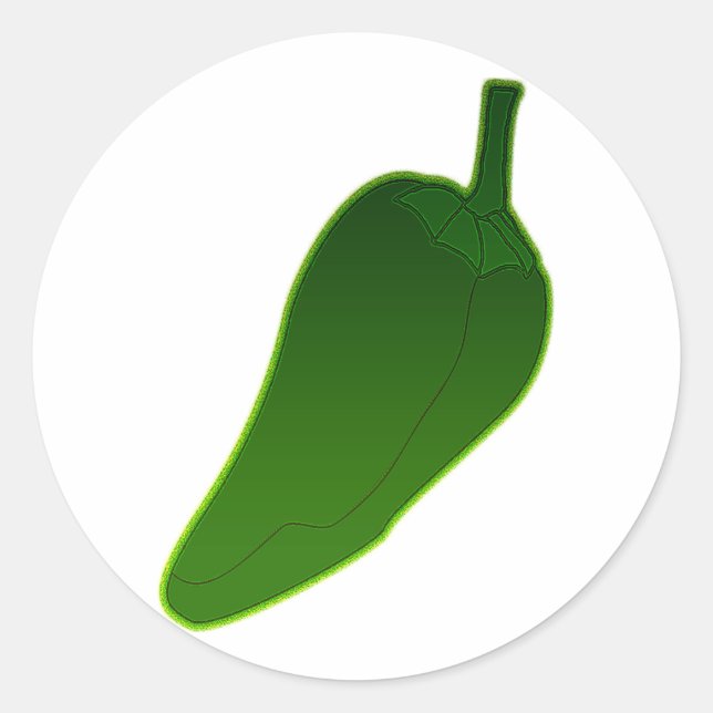 Sticker Rond Jalapeno Pepper (Devant)