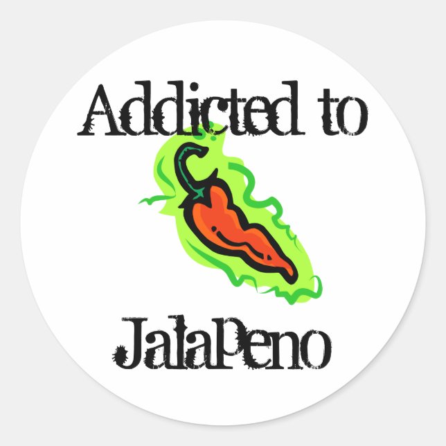 Sticker Rond Jalapenos (Devant)