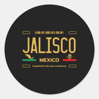 Sticker Rond Jalisco Mexique Plaque de licence esthétique Jalis