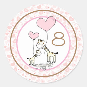 Sticker Rond Jalon mensuel du nourrisson