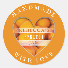 Sticker Rond Jam Apricot