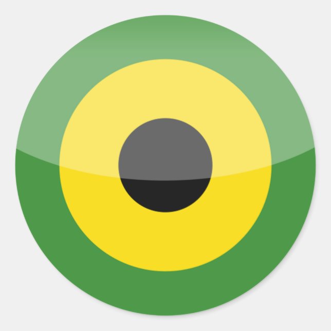 Sticker Rond jamaïque (Devant)