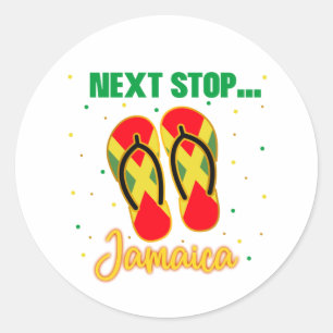 Sticker Rond Jamaïque Vacances Next Stop Jamaica Group Correspo