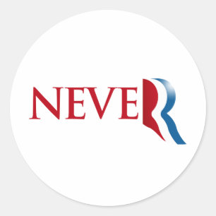 Sticker Rond Jamais Romney.png
