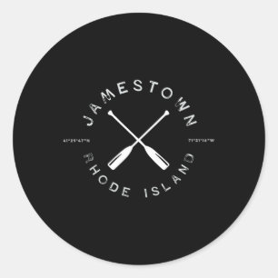 Sticker Rond Jamestown Rhode Island Ri