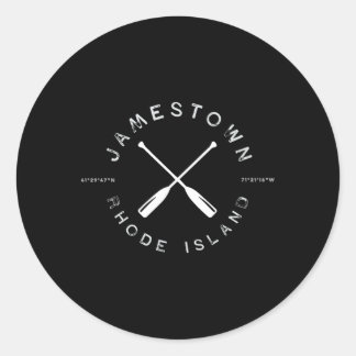 Sticker Rond Jamestown Rhode Island Ri