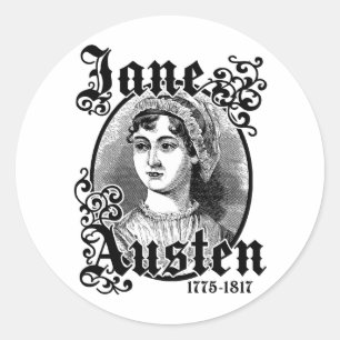 Sticker Rond Jane Austen