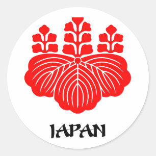 Sticker Rond JAPON - emblème/drapeau/armoiries/symbole