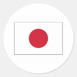Sticker Rond Japon FLAG International