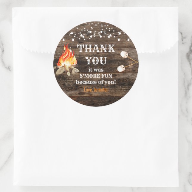 Sticker Rond Jardin Bonfire (Sac)