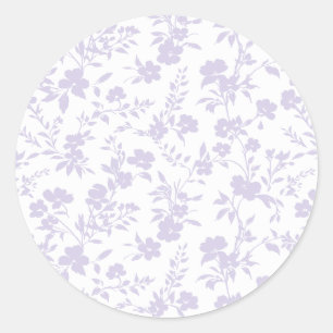 Sticker Rond Jardin Botanique Lavande Poussiéreuse - Neutre