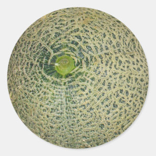 Sticker Rond Jardin Cantaloupe frais