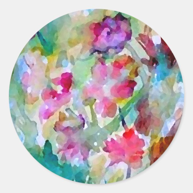 Sticker Rond Jardin de fleurs CricketDiane (Devant)