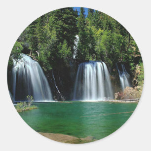 Sticker Rond Jardin de la cascade