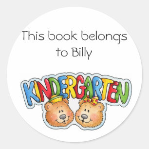 Sticker Rond Jardin d'enfants