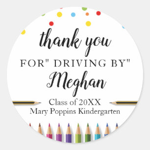 Sticker Rond Jardin d'enfants Grad Merci