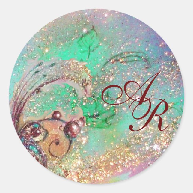 STICKER ROND JARDIN DES OMBRES PERDUES - MONOGRAM (Devant)