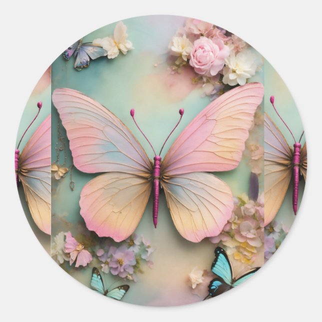 Sticker Rond Jardin enchanté (Devant)