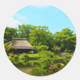 Sticker Rond Jardin japonais