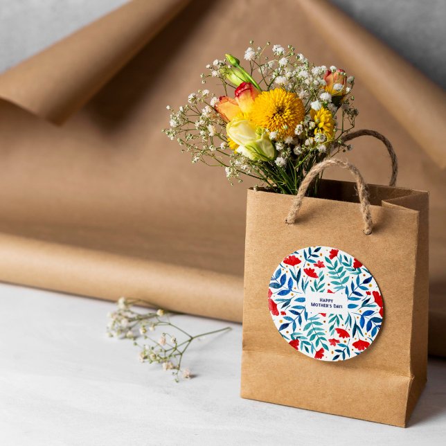 Sticker Rond Jardin magique Fête des mères (Créateur téléchargé)