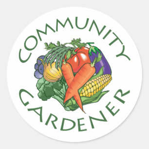 Sticker Rond Jardinage communautaire