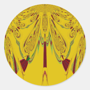 Sticker Rond jaune