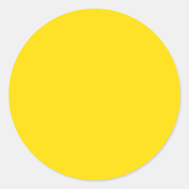 Sticker Rond Jaune doré (Devant)