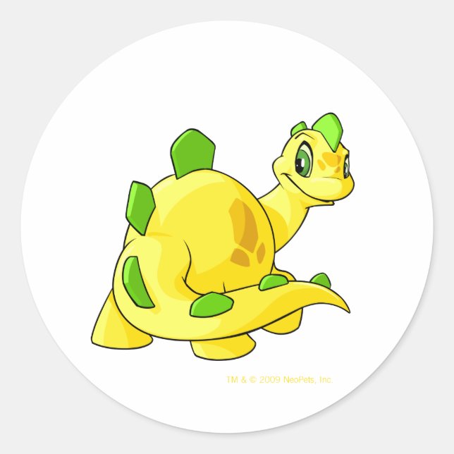 Sticker Rond Jaune du Chomby (Devant)