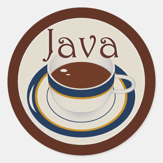 Sticker Rond Java (Devant)