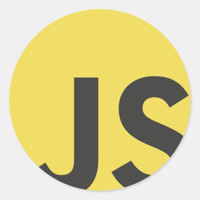 Sticker Rond Javascript (Devant)