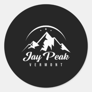 Sticker Rond Jay Peak Vermont Station de ski Ski Snowboard