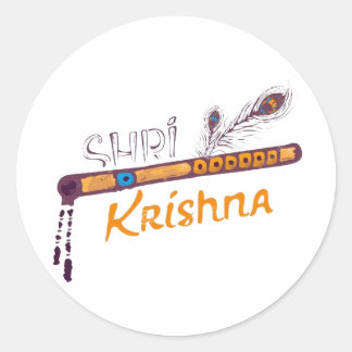 Sticker Rond Jay Shri Krishna