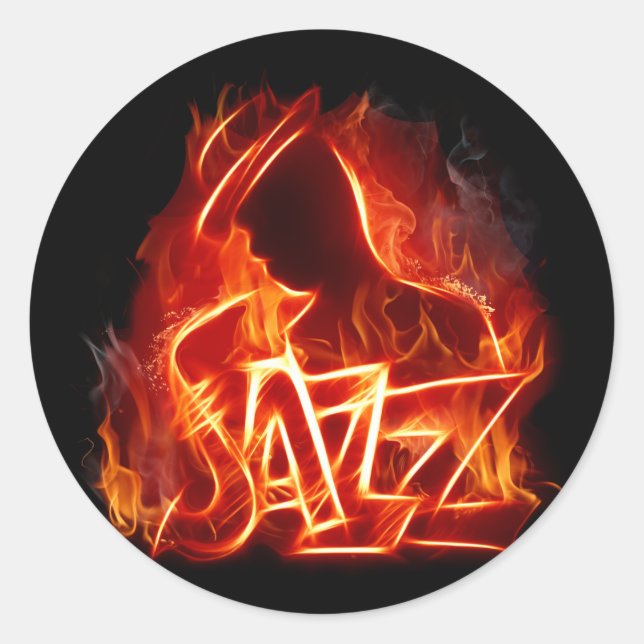 Sticker Rond jazz (Devant)