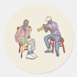 Sticker Rond Jazz