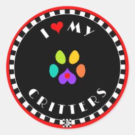 Sticker Rond J'Coeur Mes Critères