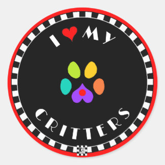 Sticker Rond J'Coeur Mes Critères