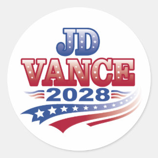 Sticker Rond JD Vance 2028 (ssol)