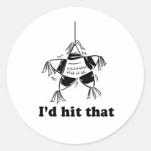 Sticker Rond Je baiserais ça