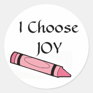 Sticker Rond JE choisis JOY