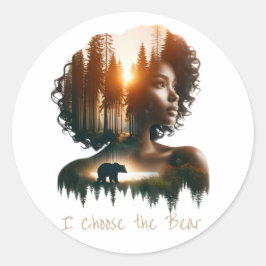 Sticker Rond Je choisis l'autocollant